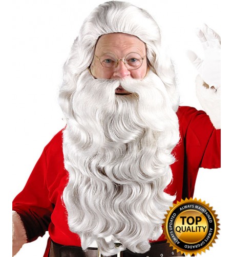 Santa Claus Adult Wig and Beard Set Deluxe HX-007