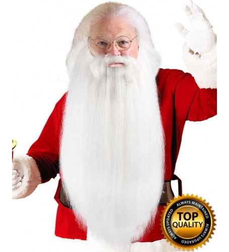 Super Long Santa Claus Beard and Moustache Set Deluxe HX-015